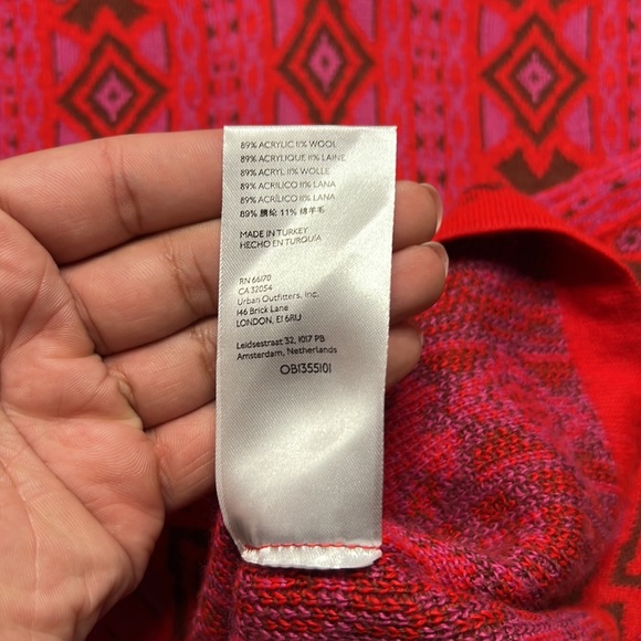 Women’s Free People Berry Combo Kitt Mini Dress Size M - Picture 5 of 6